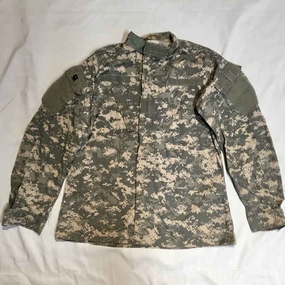 US Army camo coat combat uniform Sz M long - Picture 2 of 9